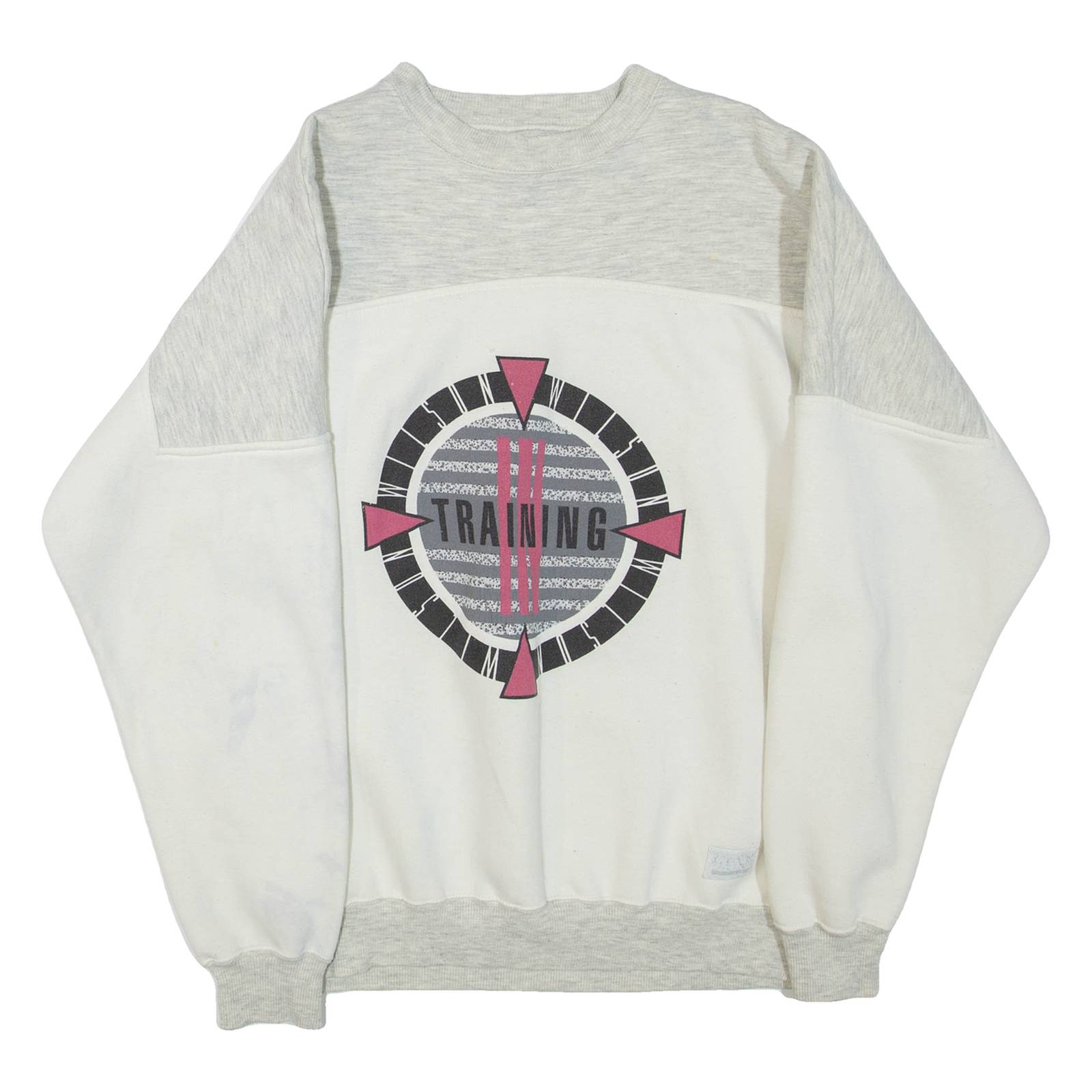 Training Mens Sweatshirt Cream Crew Neck M