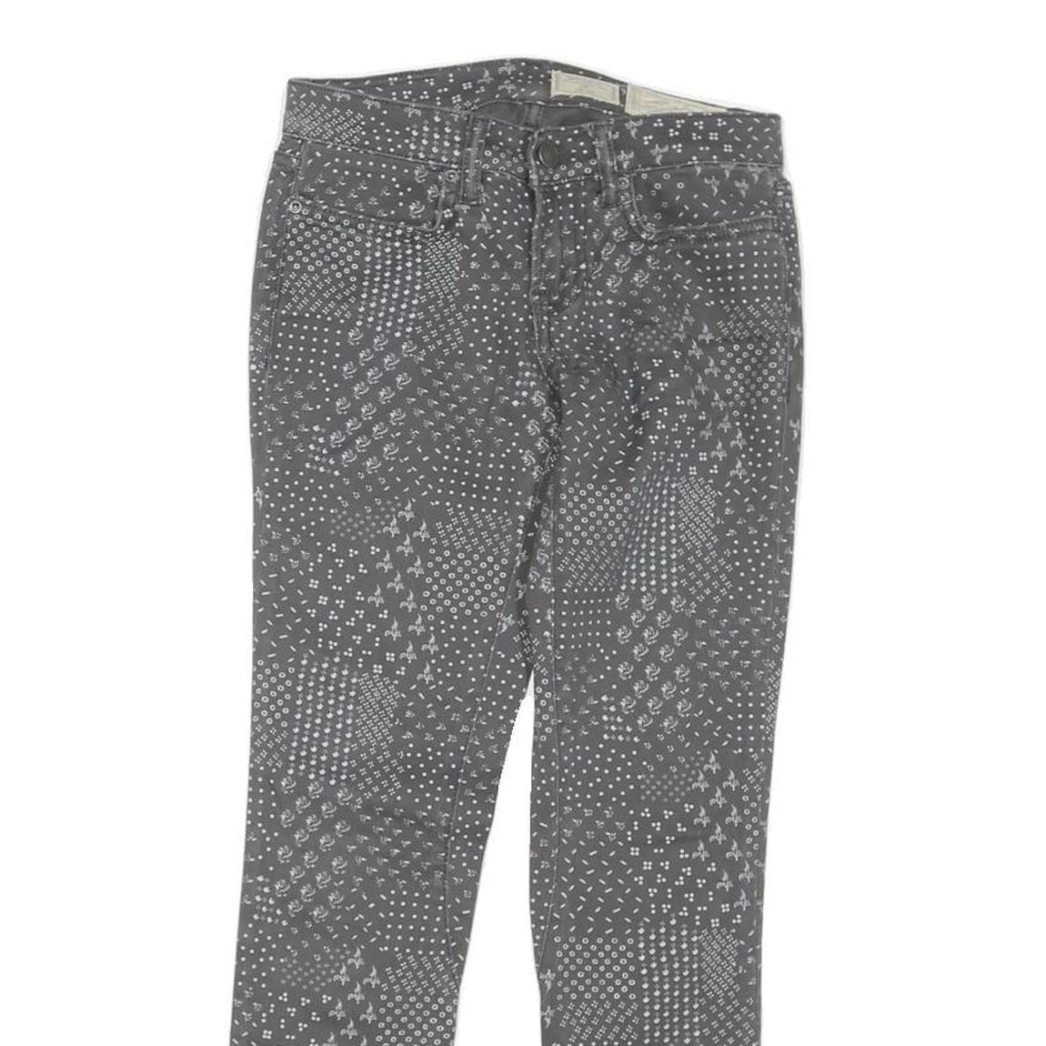 ALL SAINTS Womens Jeans Grey Regular Skinny Denim Medium W24 L26 Zipper Detail