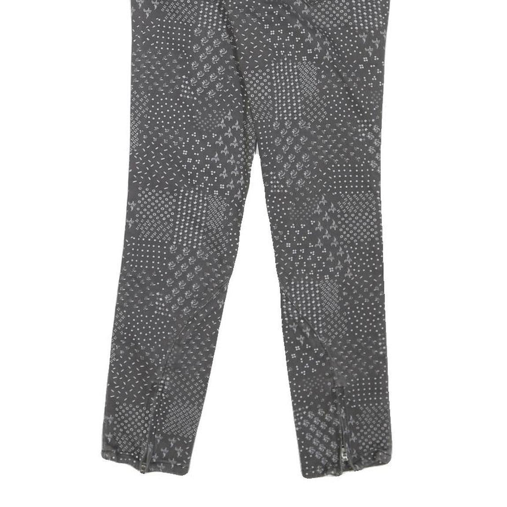 ALL SAINTS Womens Jeans Grey Regular Skinny Denim Medium W24 L26 Zipper Detail