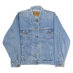PERRY ELLIS AMERICAN Womens Denim Jacket Blue 90s M