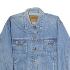 PERRY ELLIS AMERICAN Womens Denim Jacket Blue 90s M