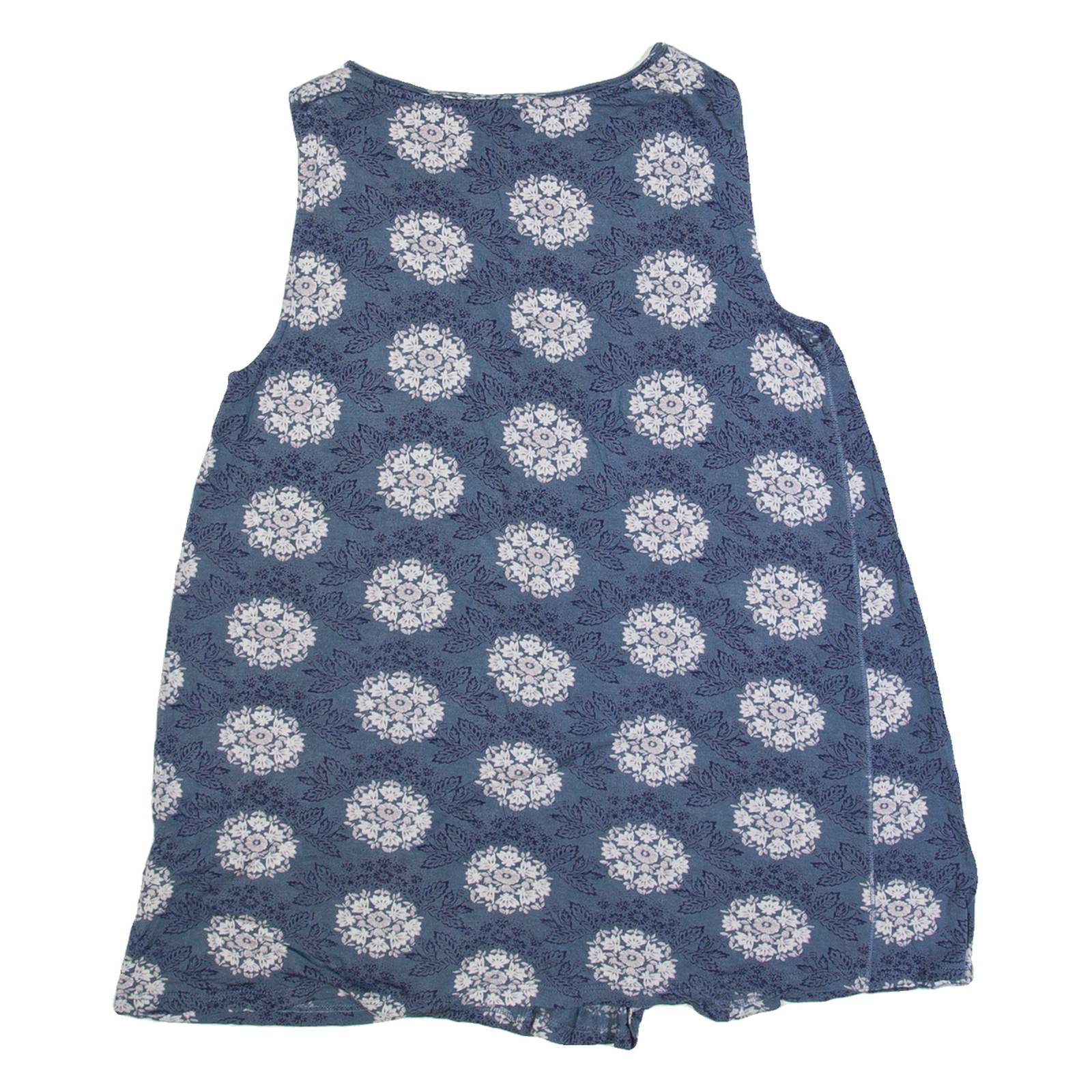 WHITE STUFF Womens Printed Vest Blue Sleeveless Floral UK 8