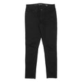 LEVI'S Womens Slim Fit Jeans Black Denim Rinse W26 L27 Zip Cotton Blend