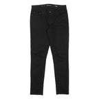 LEVI'S Womens Slim Fit Jeans Black Denim Rinse W26 L27 Zip Cotton Blend
