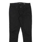 LEVI'S Womens Slim Fit Jeans Black Denim Rinse W26 L27 Zip Cotton Blend
