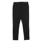 LEVI'S Womens Slim Fit Jeans Black Denim Rinse W26 L27 Zip Cotton Blend