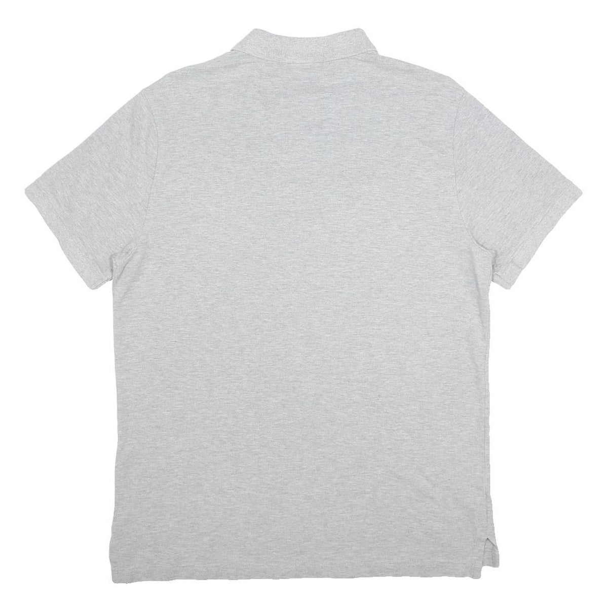 NIKE Mens Grey Short Sleeve Plain M Cotton Blend Polo Shirt Casual Sport