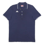 KAPPA Mens Blue White Trim Short Sleeve Polo Shirt L Cotton Blend Casual