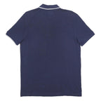 KAPPA Mens Blue White Trim Short Sleeve Polo Shirt L Cotton Blend Casual