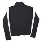 CALVIN KLEIN Mens Black & White Zip Jacket M Polyester Blend Plain Lightweight