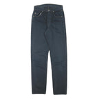 LEVI'S Womens Jeans Blue Regular Straight Denim W24 L29 Classic Cotton Blend Zip