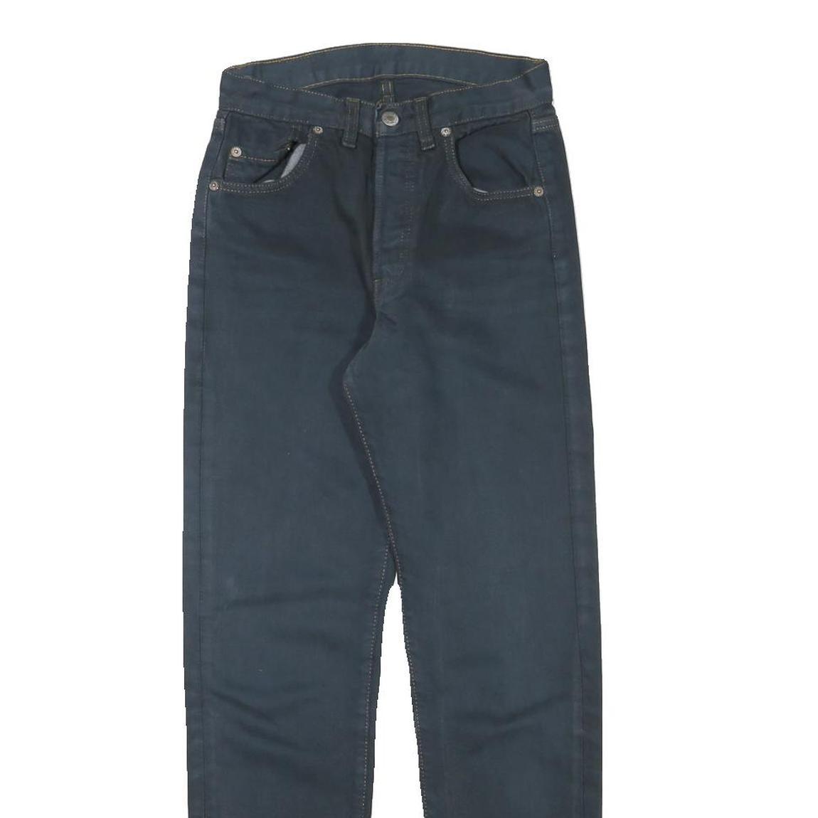 LEVI'S Womens Jeans Blue Regular Straight Denim W24 L29 Classic Cotton Blend Zip