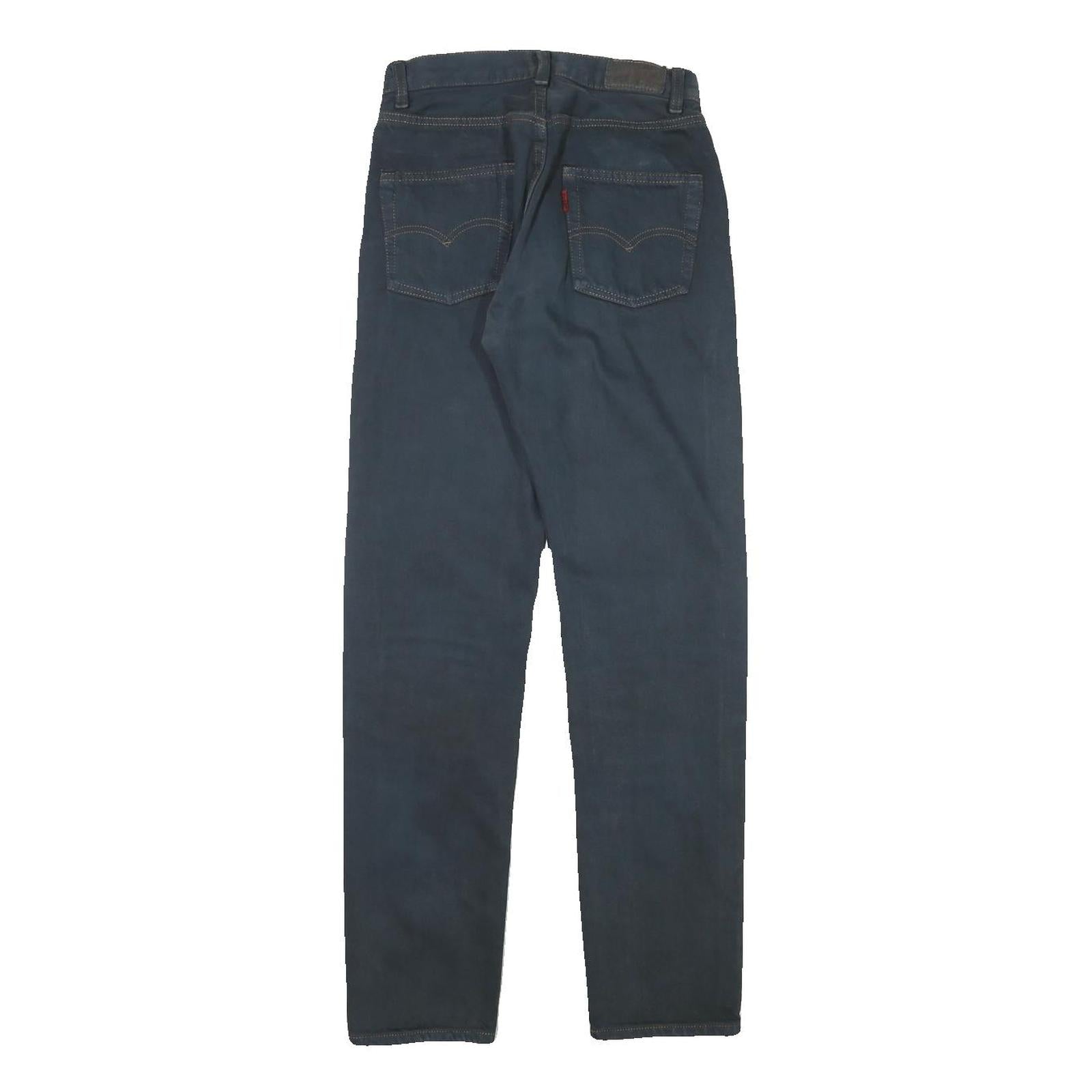 LEVI'S Womens Jeans Blue Regular Straight Denim W24 L29 Classic Cotton Blend Zip