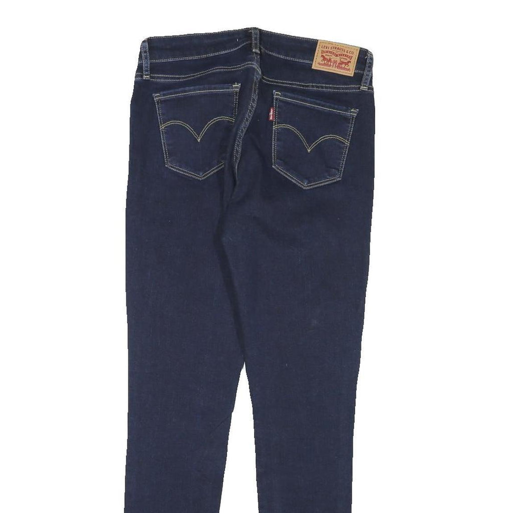 LEVI'S Womens Slim Blue Denim Medium Zip W28 L29 Skinny Stretch Cotton Blend