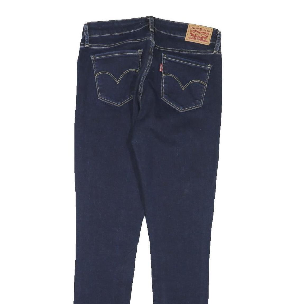 LEVI'S Womens Slim Blue Denim Medium Zip W28 L29 Skinny Stretch Cotton Blend