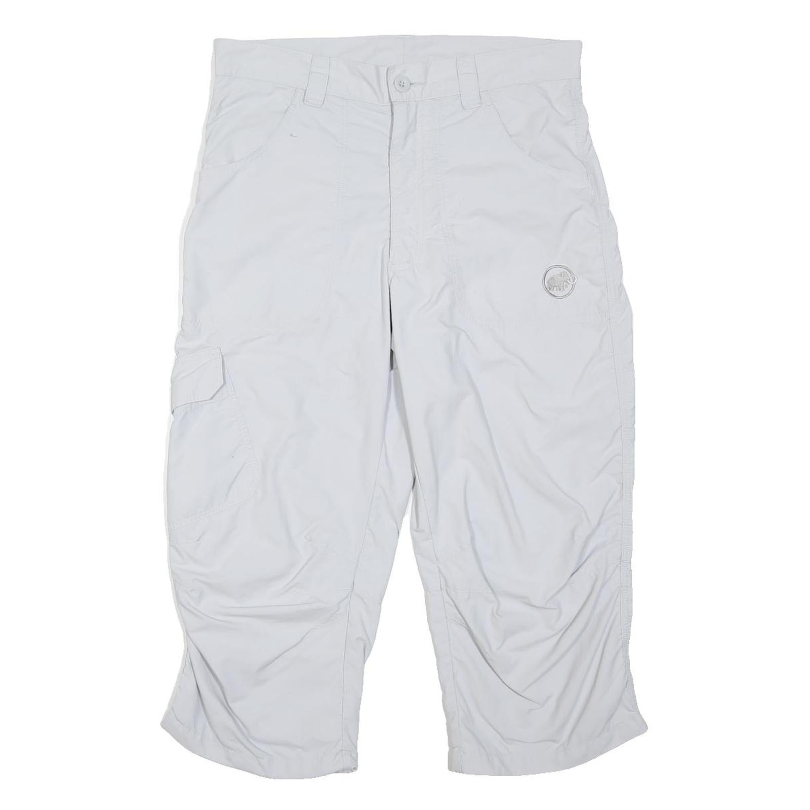 MAMMUT Womens White Casual Shorts M W32 Outdoor Lightweight Polyester Blend