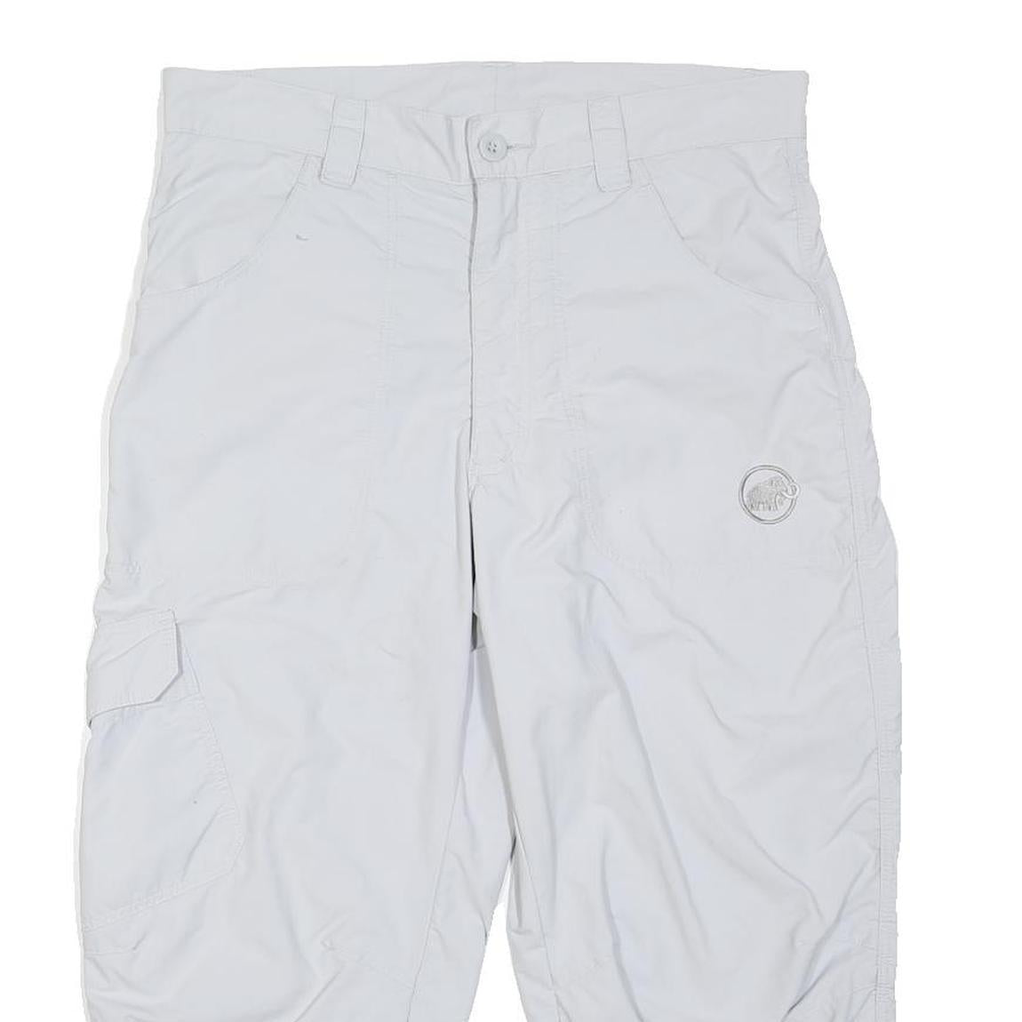 MAMMUT Womens White Casual Shorts M W32 Outdoor Lightweight Polyester Blend