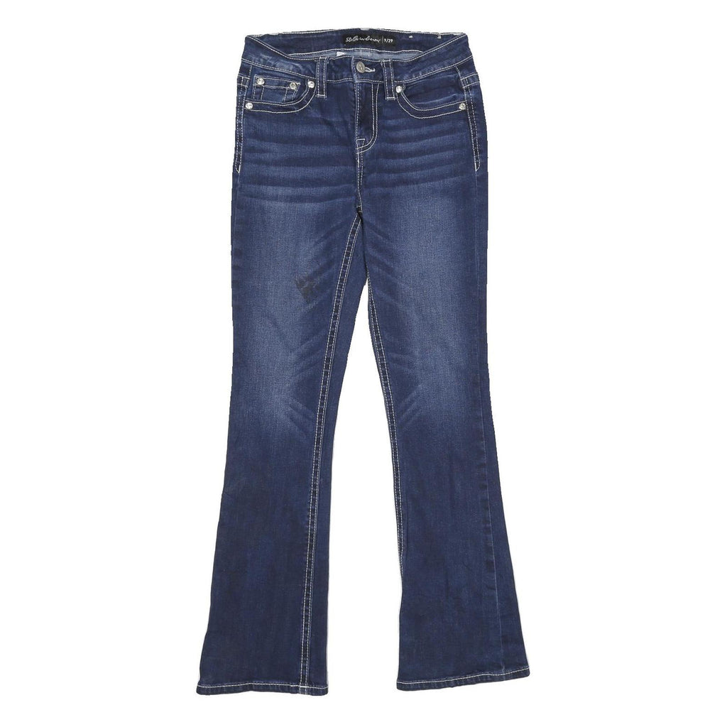 STELLA IN DREAMS Womens Regular Fit Bootcut Denim Dark W29 L31 Stretch Blue