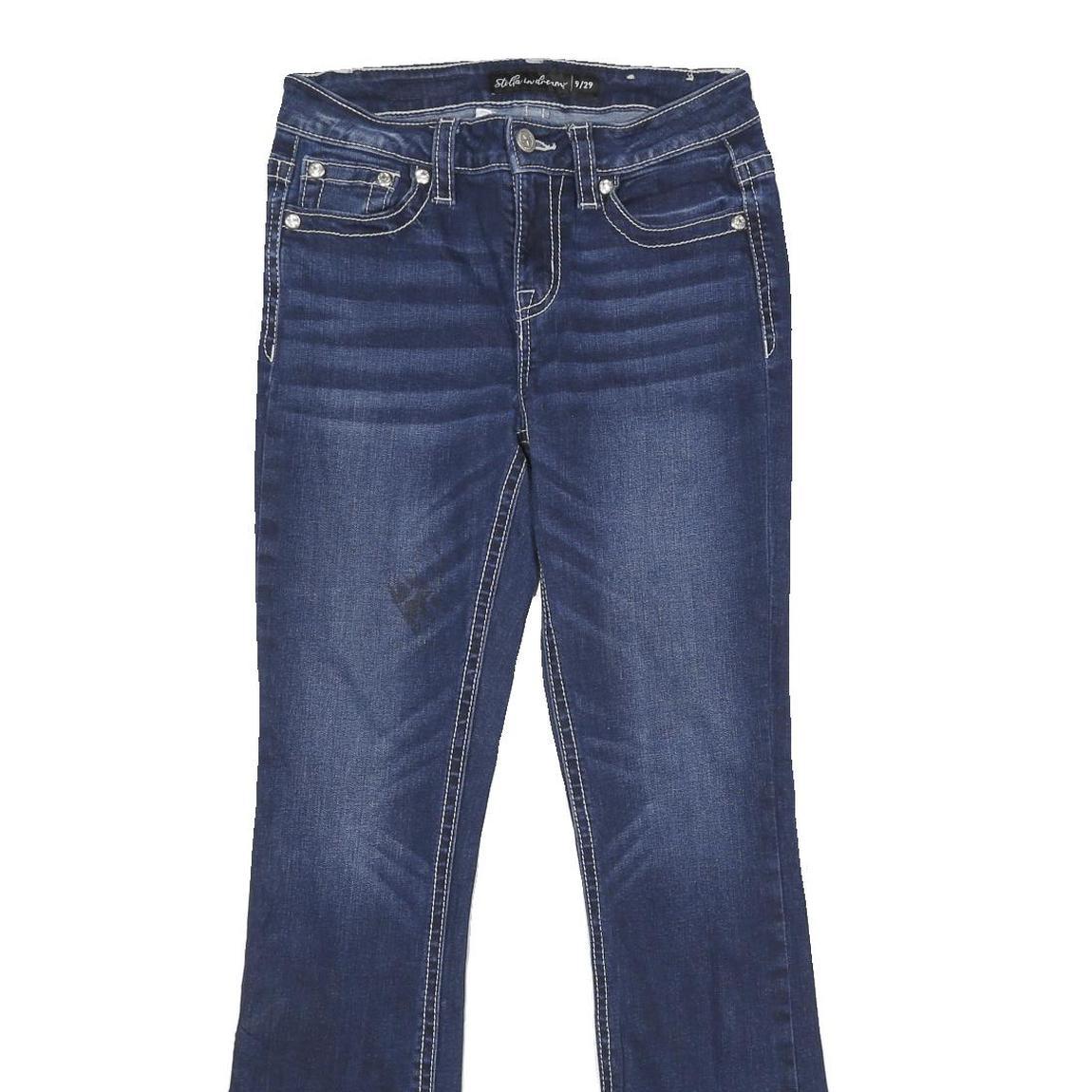 STELLA IN DREAMS Womens Regular Fit Bootcut Denim Dark W29 L31 Stretch Blue