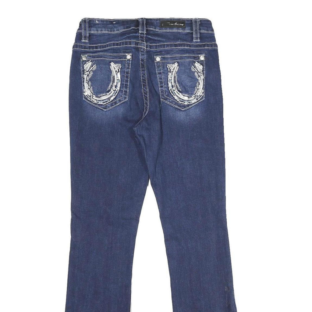 STELLA IN DREAMS Womens Regular Fit Bootcut Denim Dark W29 L31 Stretch Blue