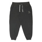 PUMA Mens Joggers Black XL W36 L27 Cotton Blend Drawstring Elasticated Hem