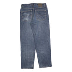 LEE Mens Blue Relaxed Straight Denim Medium W30 L30 Cotton Blend Zip Jeans