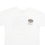 EAGLE RIDER Mens White & Orange Graphic T-Shirt L Short Sleeve Crew Neck