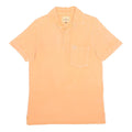 MURPHY & NYE Mens Orange Short Sleeve Plain S Cotton Polo Shirt Casual