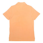 MURPHY & NYE Mens Orange Short Sleeve Plain S Cotton Polo Shirt Casual
