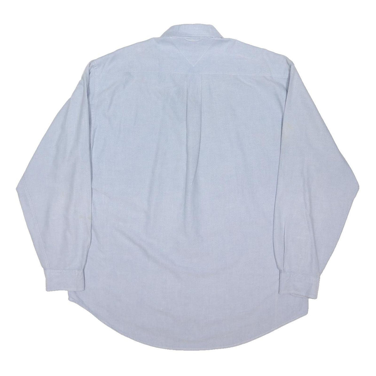TOMMY HILFIGER Mens Light Blue Shirt L Classic Button Down Long Sleeve Casual
