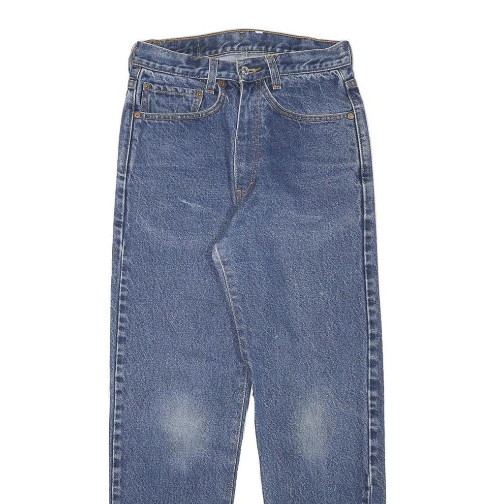 LEVI'S Mens Blue Slim Skinny Denim Medium W26 L27 Classic Cotton Blend Zip Jeans