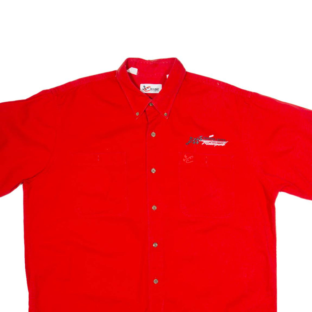 CHASE AUTHENTICS Motorsports Mens Worker Shirt Red XL