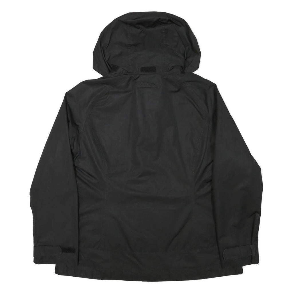 NAUTICA Womens Black Outdoor Jacket 2XL Polyester Blend Plain Zip Hooded Casual