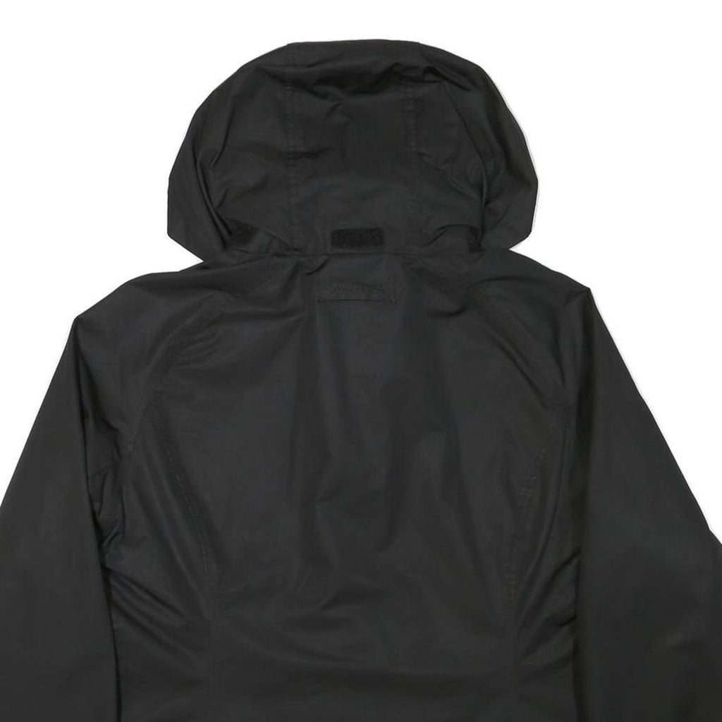 NAUTICA Womens Black Outdoor Jacket 2XL Polyester Blend Plain Zip Hooded Casual