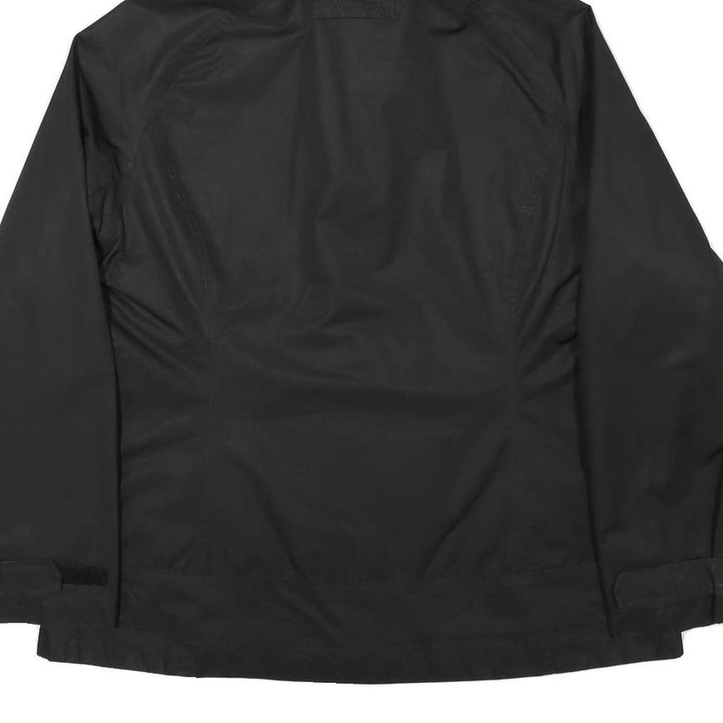 NAUTICA Womens Black Outdoor Jacket 2XL Polyester Blend Plain Zip Hooded Casual