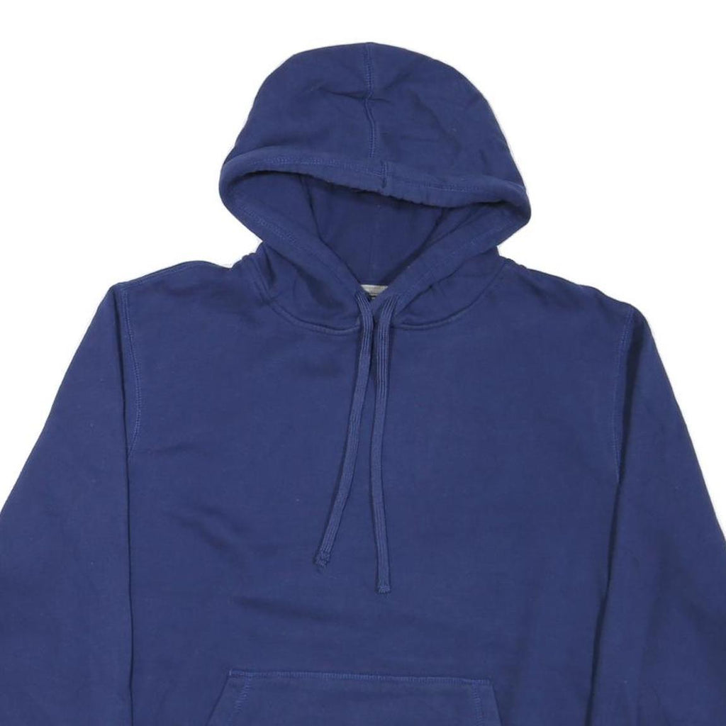STARTER Mens Blue Pullover Hoodie L Cotton Blend Casual Sweatshirt