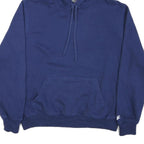 STARTER Mens Blue Pullover Hoodie L Cotton Blend Casual Sweatshirt
