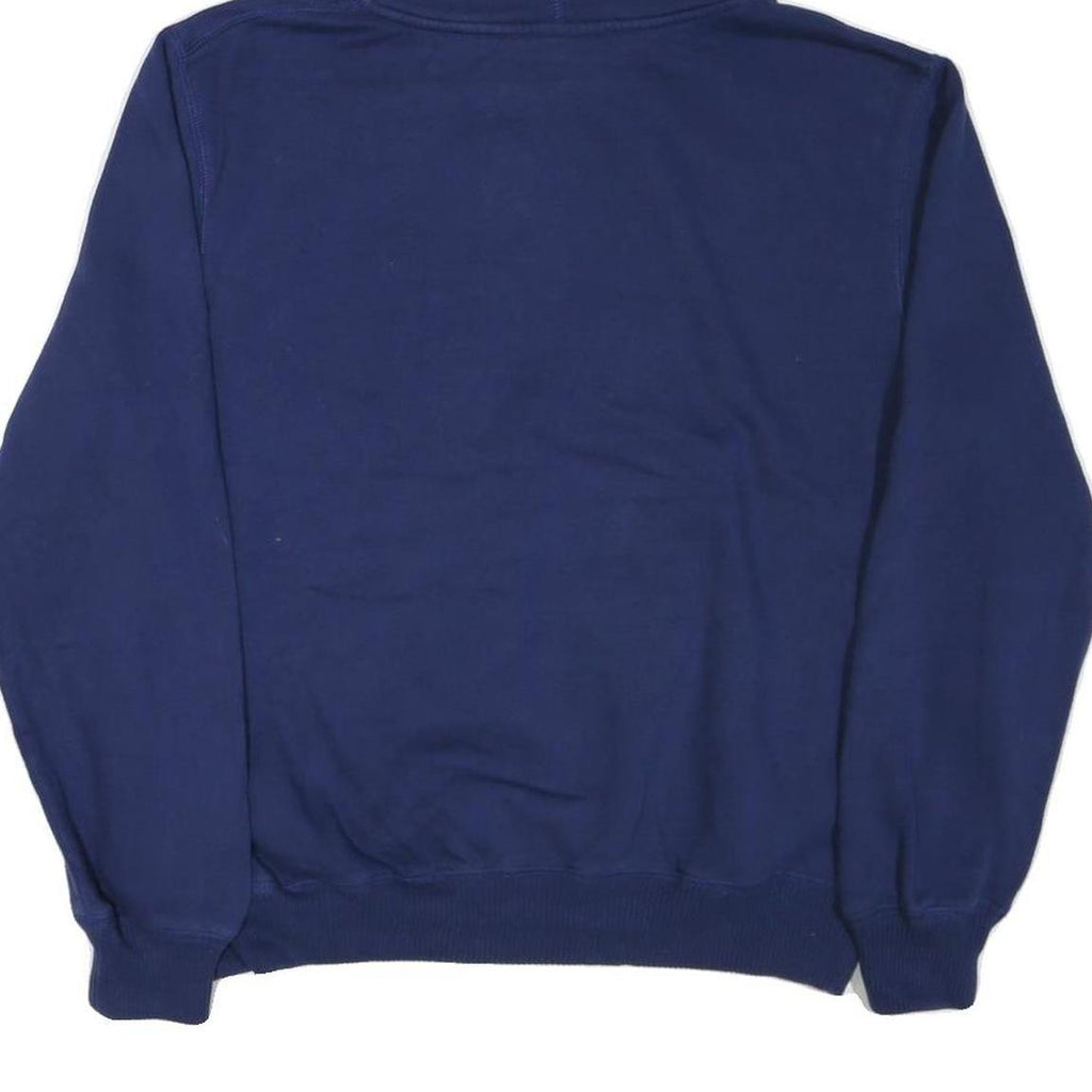 STARTER Mens Blue Pullover Hoodie L Cotton Blend Casual Sweatshirt