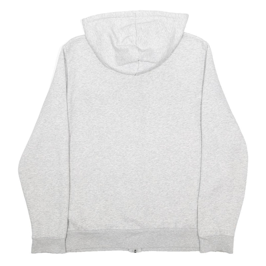 PUMA Womens Grey Zip Up Hoodie UK 16 Cotton Blend Casual Sweatshirt