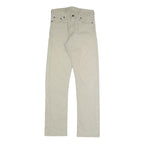 LEVI'S Mens Slim Beige Cotton Blend Trousers W27 L30 Zip Classic Straight