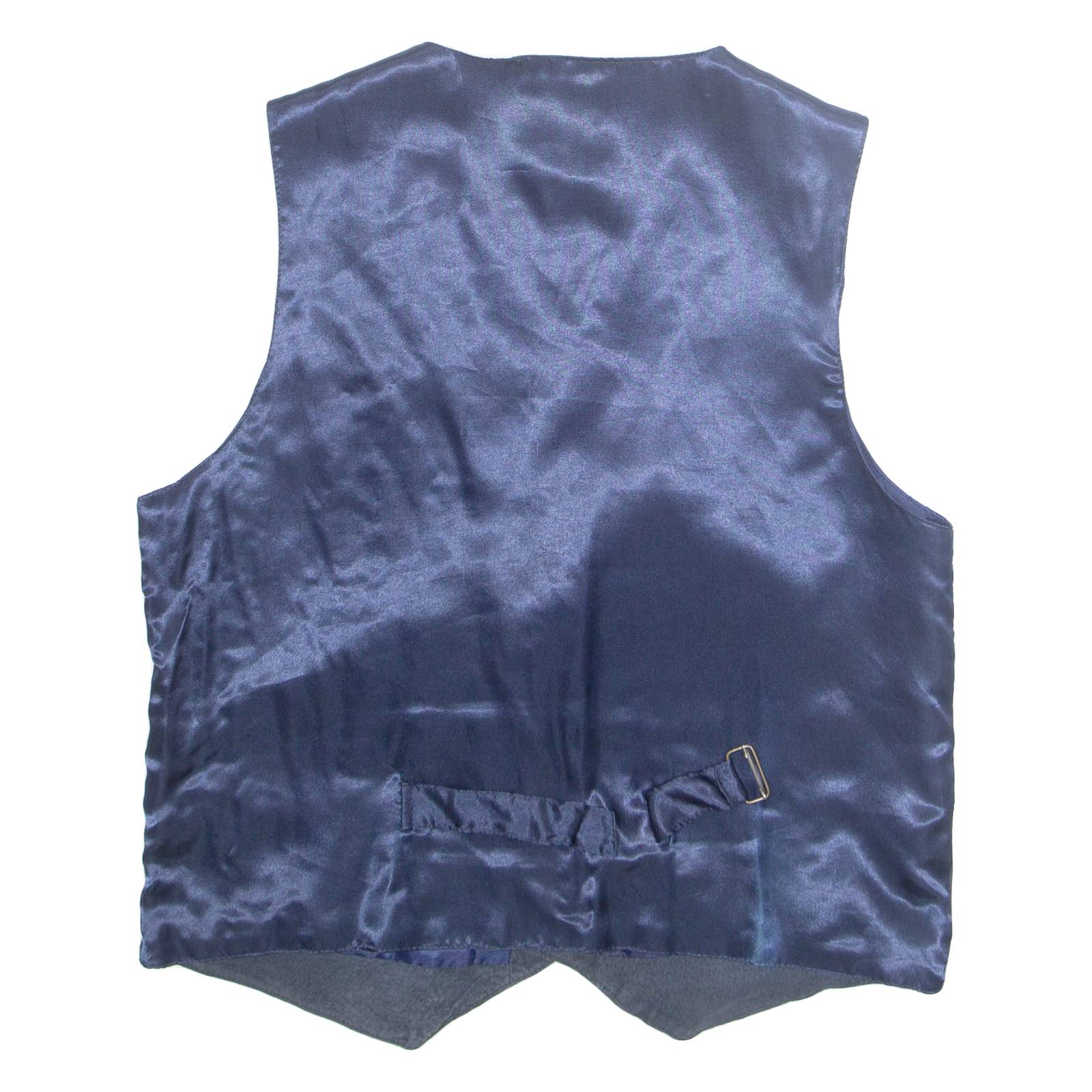 WALL STREET Mens Waistcoat Black L