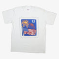 TENNESEE RIVER Mens White Graphic T-Shirt XL Short Sleeve Crew Neck USA Flag