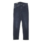 LEVI'S 512 Mens Slim Blue Denim Medium Jeans W26 L26 Classic Stitching Zip