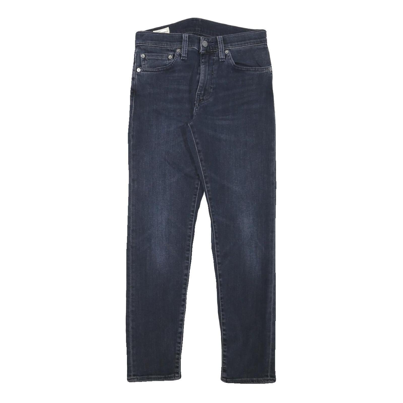 LEVI'S 512 Mens Slim Blue Denim Medium Jeans W26 L26 Classic Stitching Zip