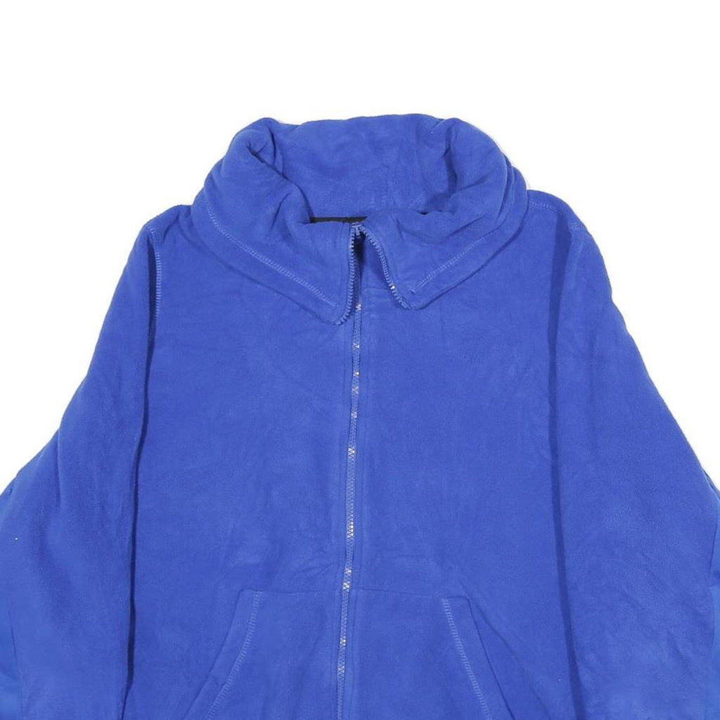 CALVIN KLEIN PERFORMANCE Womens Blue Polyester Zip Jacket L Casual Athleisure