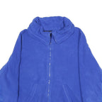 CALVIN KLEIN PERFORMANCE Womens Blue Polyester Zip Jacket L Casual Athleisure