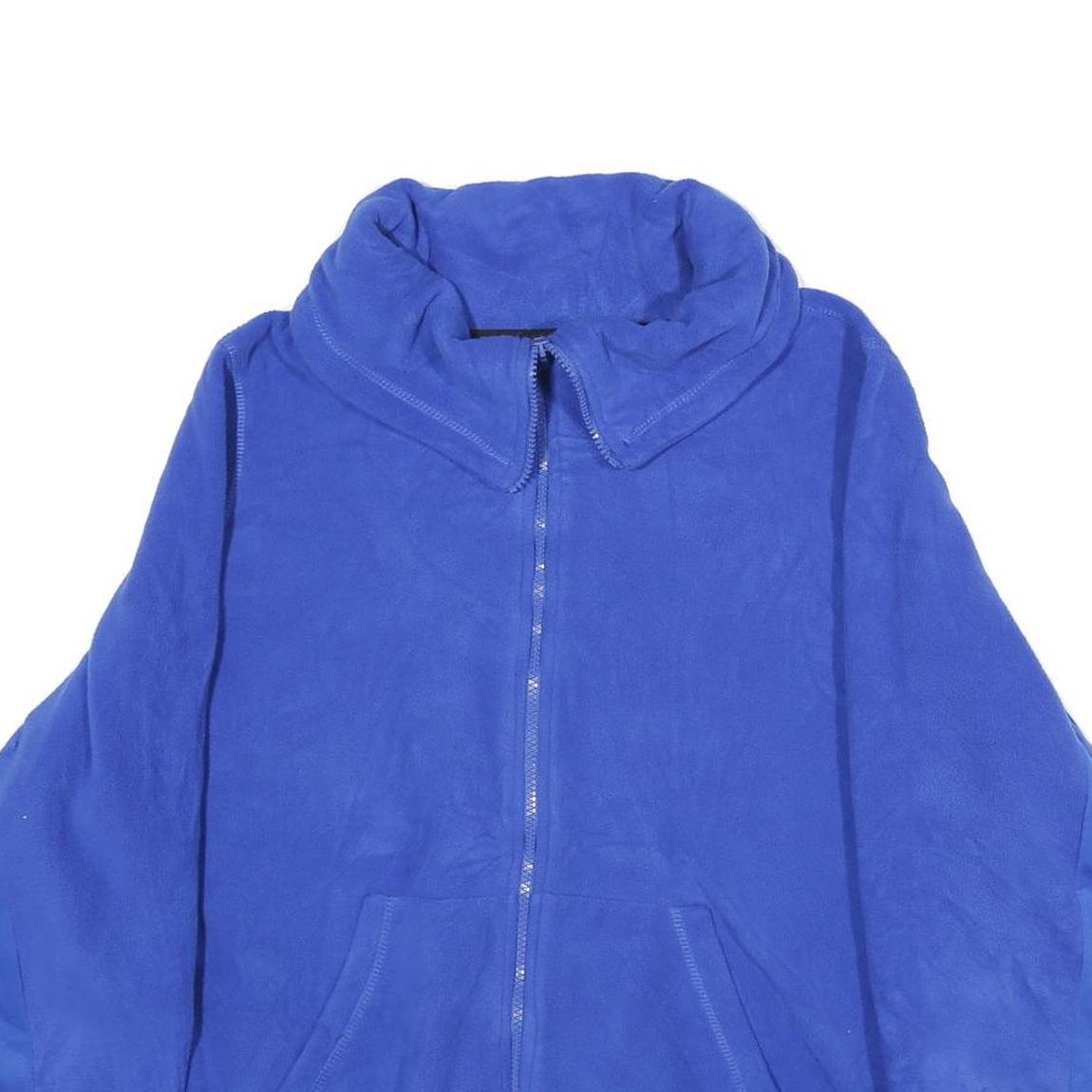 CALVIN KLEIN PERFORMANCE Womens Blue Polyester Zip Jacket L Casual Athleisure