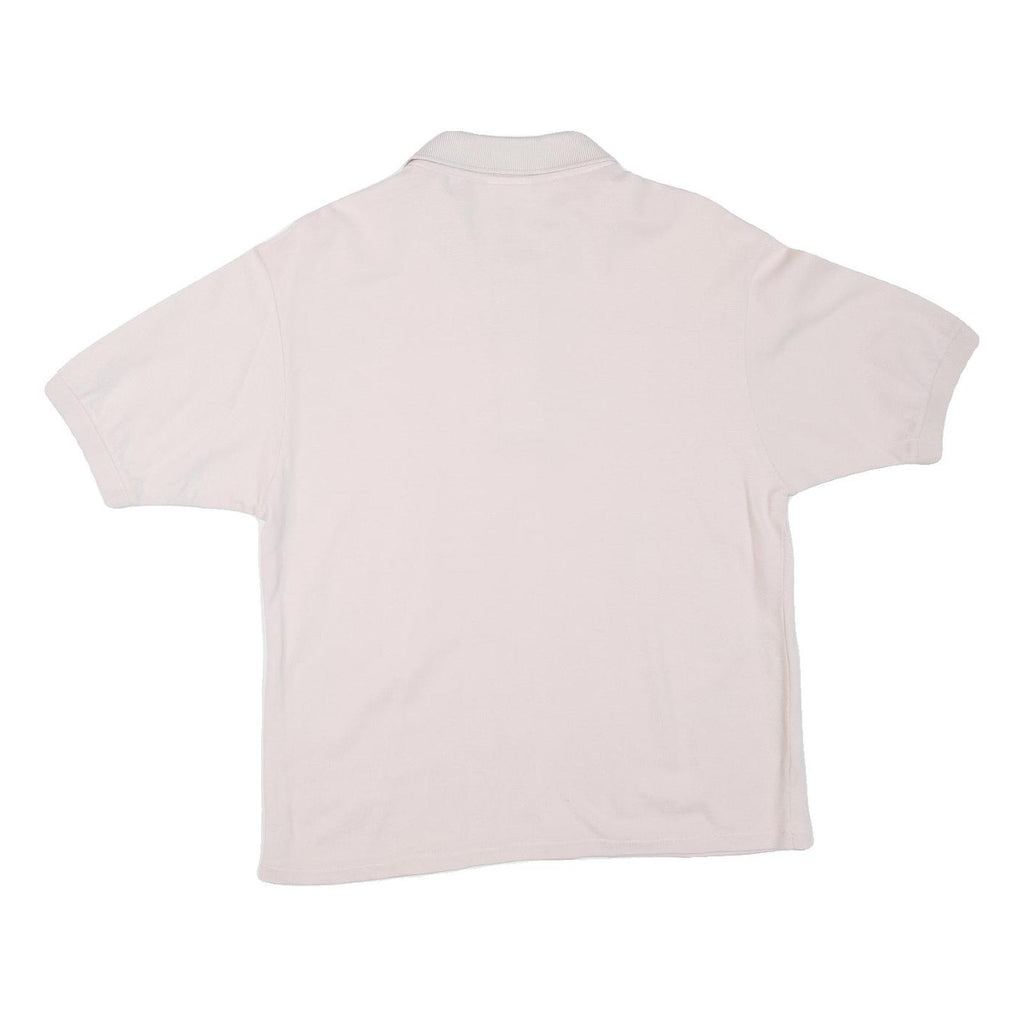 LACOSTE Womens White Short Sleeve Polo Shirt L Cotton Classic Fit