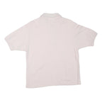 LACOSTE Womens White Short Sleeve Polo Shirt L Cotton Classic Fit