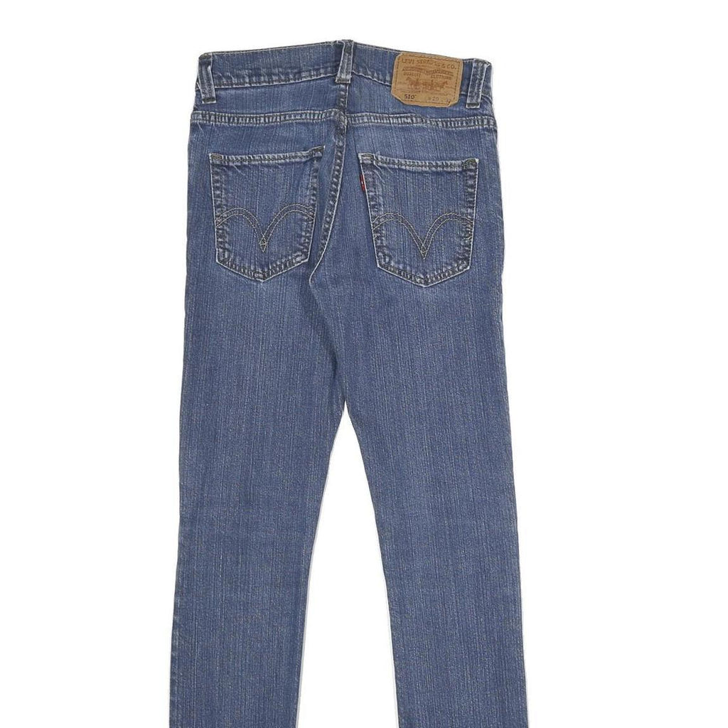 LEVI'S 510 Mens Jeans Blue Slim Skinny Denim Medium W29 L32 Classic Zip